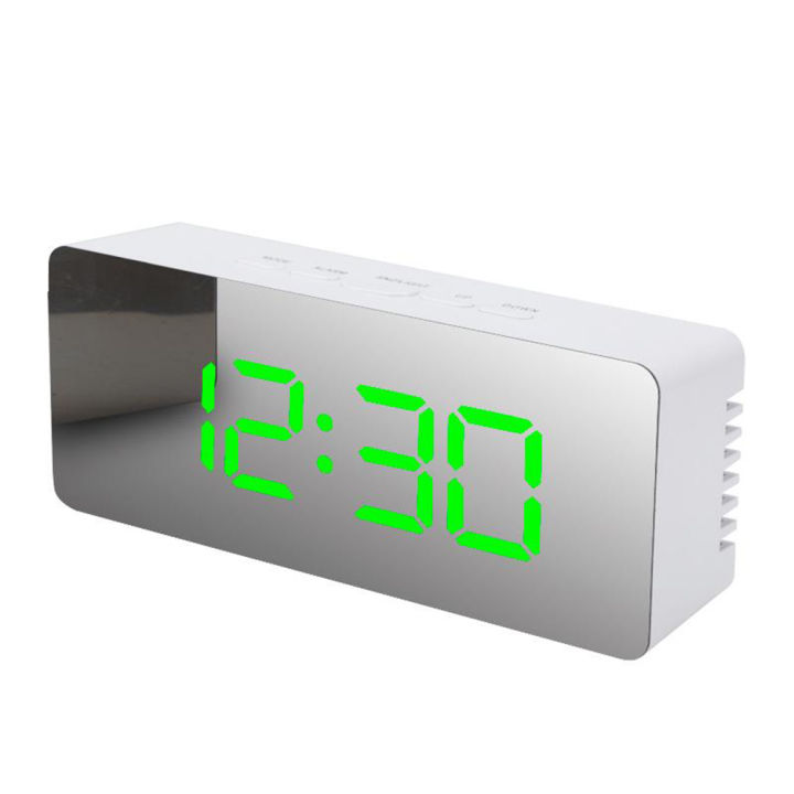 hotwmirror-นาฬิกาปลุก-led-wecker-digital-usb-alarmwecker-funk-uhr-matischuhr-spiegel-reloj-despertador-wall-decor