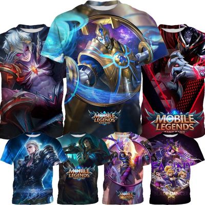 (In Stocks)Mobile Legends Printed Fashion Casual T-shirt for Kids Shirt Boy and Girl Tees