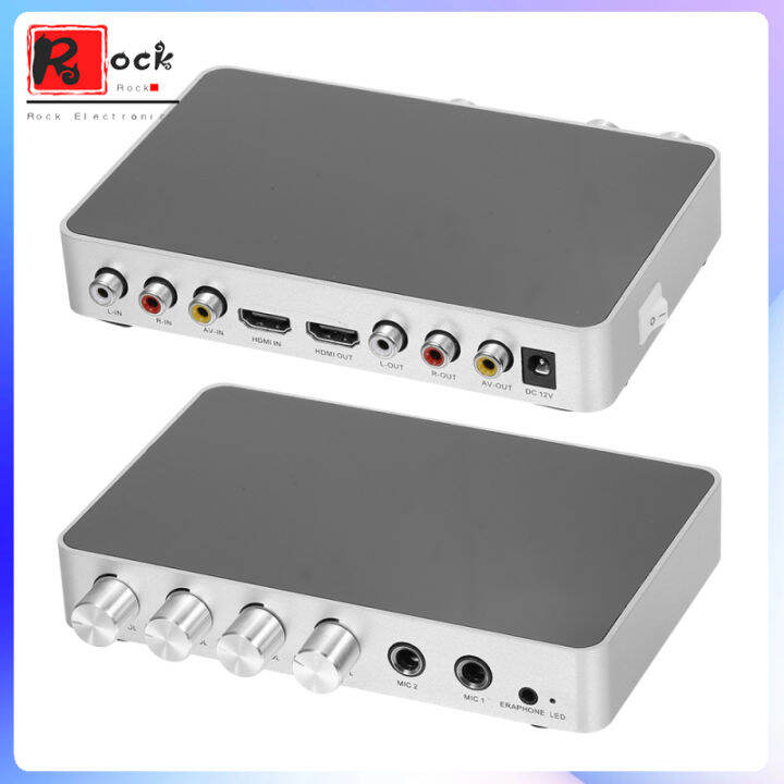 【Ready Stock】Km200 Karaoke Mixer Portable Digital Stereo Audio Echo