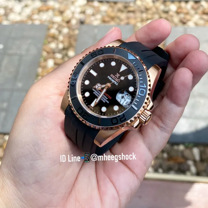 Seiko Modify Yacht Master สายRubber ตัวใหม่ล่าสุดสวยมาก 