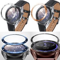 Metal Steel Bezel Ring Screen Glass Protector Film For Samsung Watch3 Galaxy Watch 3 41mm/45mm Protective Frame Case Edge Cover