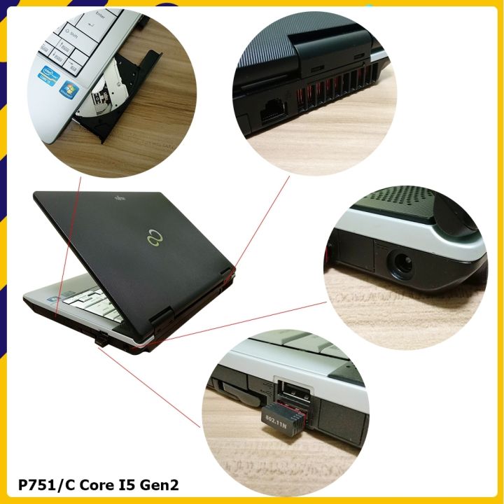 โน๊ตบุ๊คมือสอง-notebook-fujitsu-s751-c-core-i5-2520m-ram4gb-ทำงานออฟฟิต-ดูหนัง-ฟังเพลง-เล่นโซเชียลต่างๆ