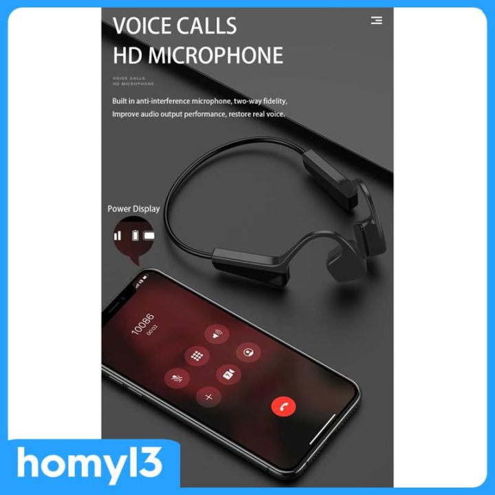 homyl3-ชุดหูฟัง-แบบเปิดหู-กันเหงื่อ-สีเทา-สําหรับเล่นกีฬา-วิ่ง-เข้ายิม