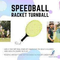 ARTENGO แร็คเก็ตสปีดบอล (สีเหลือง) Speedball Racket Turnball - Yellow สปีดบอล  ฟรีเทนนิส เทนนิส Free Tennis