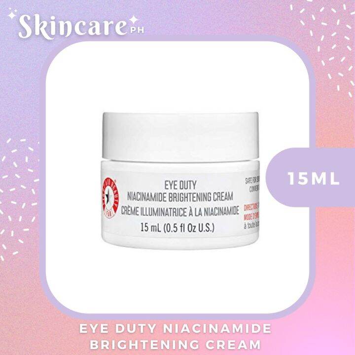 \,+FIRST AID BEAUTY EYE DUTY NIACINAMIDE BRIGHTENING CREAM 15ml Lazada PH