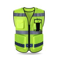 Motorcycle Vest Men Moto Jacket hi vis workwear Vest Cycling Sports Outdoor Reflective Safety Clothing