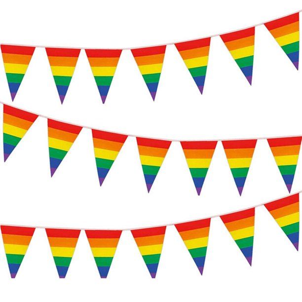 ธงราวสายรุ้งสามเหลี่ยม-ธงราวสายรุ้ง-ธงสายรุ้ง-ธงราวสามเหลี่ยม-ธง-ธงราว-ธงสามเหลี่ยม-rainbow-lgbt-pride-triangle-pennant-pendant-bunting-string-flag-flags
