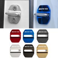 ❀❆ 4PCS Car Door Lock Protective Cover for Mercedes-Benz AMG W203 CLA W204 W205 4MATIC GLB C260 Accessories