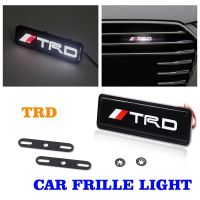 สำหรับโลโก้ TRD รถกริดไฟ LED 3D ด้านหน้า Grille Luminous ตรารถยนต์อุปกรณ์ตกแต่งรถยนต์สำหรับโตโยต้าแคมรี่คอโลร่า Vios Innova Tundra Rav4อเวนซิสออริส Wish Yaris HighLander Prado Levin RAV4