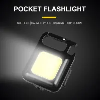 Vimite 500 Lumens Flash Light Pocket Clip Mutifuction Portable USB Rechargeable 30 COB LED Flashlight Pocket Work Light Outdoor Camping Fishing Climbing Lantern