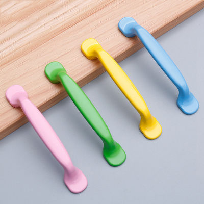 【CW】Kitchen Cabinet Knobs Handles Candy Color Furniture Handle for Cabinet Drawer Pulls Aluminum Alloy Handle Hardware 96128mm