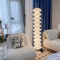 Nordic Minimalist White Jade Glass Shade Led Floor Lamp Living Room Home Decor Sofa Corner Standing Light Bedroom Bedside Lamp