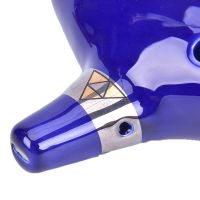 12 Holes Kiln-Fired Ceramic Alto C Legend Of Ocarina Flute Of Time Ceramic