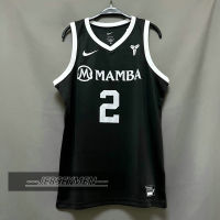 【High Quality】Mens New Original NBA #2 Gigi Gianna Bryant Mamba Academy Jersey Swingman Heat-pressed Black