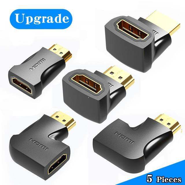 ร้อน-vention-อะแดปเตอร์-hdmi-90-270องศามุมขวา-hdmi-ชายกับหญิง-hdmi-แปลงสายเคเบิ้ลสำหรับ-hdtv-ps4-ps5แล็ปท็อป4พัน-hdmi-extender