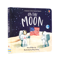 Usborne produces the original English picture book on the moon Benji Davies new book with exquisite illustrations exploring the mysteries of the moon space hardcover paperboard Book imported English early education enlightenment picture book