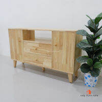 Indyfurniture bulky ตู้อเนกประสงค์ ไม้ยางพารา รุ่น CHACO-B120 สีธรรมชาติ 120x30x70cm.