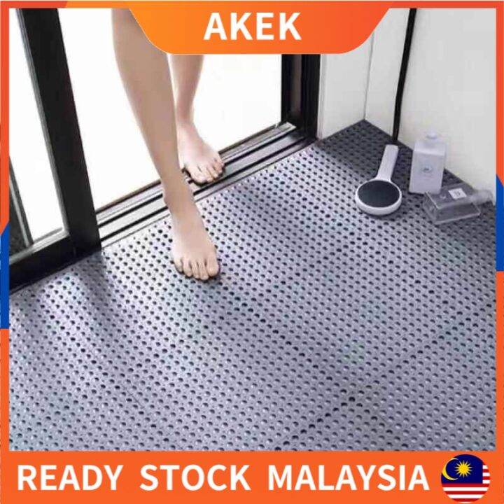 AKEKReady Stock Anti Slip Splicing PVC Bathroom Toilet Kitchen Floor