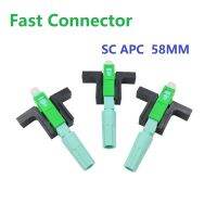 100PCS Free Shipping New SC APC 58mm SM Single Mode Optical FTTH Cold Tool Fiber Quick Connector