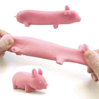 ของขวัญขายดี2023 Lala สีชมพูหมูยืดได้ของเล่นยางบีบตุ๊กตากลับสู่สภาวะปกติแบบบีบมุกแกล้งเล่นสำหรับเด็กผู้หญิงเด็กผู้ชาย