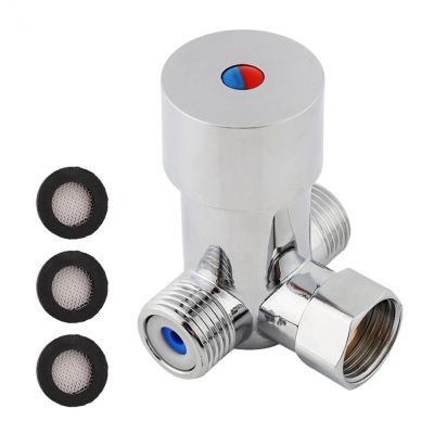 G1/2 Hot Cold Water Mixing Valve Thermostatic Mixer Temperature Control for Automatic Faucet Dropshipping