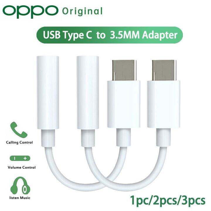 Original Oppo Usb Type C To 3.5 MM Jack Usbc 3 5 Headphone Adapter For