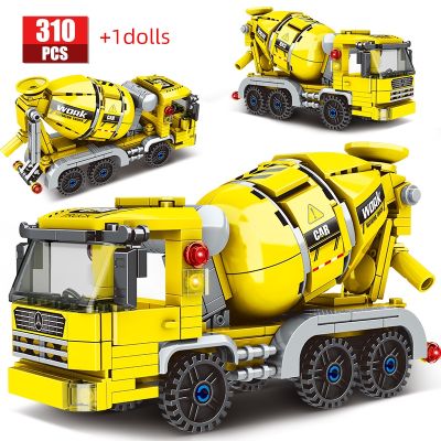 ○❦ jiozpdn055186 310Pcs Cidade WheelLoader Car Heavy Mining Truck Blocks Engenharia Escavadeira Tijolos Brinquedo Para Crianças Presentes