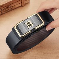 hyfvbujh▩✌┇  simple style leather belt automatic buckle high-end personalized business