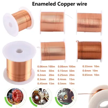1 Roll Enameled Copper Wire 20 Gauge Craft DIY Jewelry Making 0.2-1MM