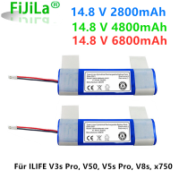 100 new real 14,8 V 6800mAh 18650 lithium ILIFE V3s Pro, V50, v5s Pro, V8s, x750 robot vacuum cleaner battery