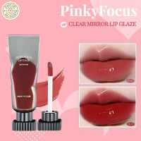 Pinkyfocus ลิปสติกโคลน ลิปสติก เคลือบริมฝีปากแบบใส Lipstick ชิมเมอร์ลิปกลอสใส ลิปหมี กันน้ํา ติดทนนาน ไม่ซีดจาง LIP Glaze