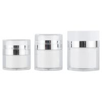 3 Pcs of Cosmetic Cream Case Airless Cream Bottles Airless Lotion Cream Jars Cosmetic Containers Lotion Sub Bottles