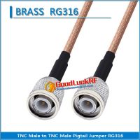 【DT】1X Pcs Dual TNC Male to TNC Male plug Pigtail Jumper RG316 Extend cable copper RF Connector Coaxial Low Loss  hot