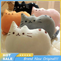 ของเล่นตุ๊กตาผ้ากำมะหยี่แมวขนมปัง Kawaii ขนาด40X30ซม. หมอนอิงของเล่นหมอนนุ่มแมวแฮปปี้น่ารักสำหรับตกแต่งบ้าน