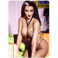 Pin Up Girl Vintage Metal Tin Sign Man Cave Wall Decor สำหรับบาร์,ร้านอาหาร,ผับและร้านกาแฟ-ของขวัญที่สมบูรณ์แบบสำหรับผู้ชายและผู้หญิง