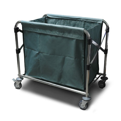 รถเข็นเก็บผ้า Laundry cart รถเข็นซักรีด เป็น รถเข็นใช้ในโรงแรม รถเข็นห้องซักรีดโรงพยาบาล