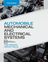 หนังสืออังกฤษใหม่ Automobile Mechanical and Electrical Systems (3RD) [Paperback]