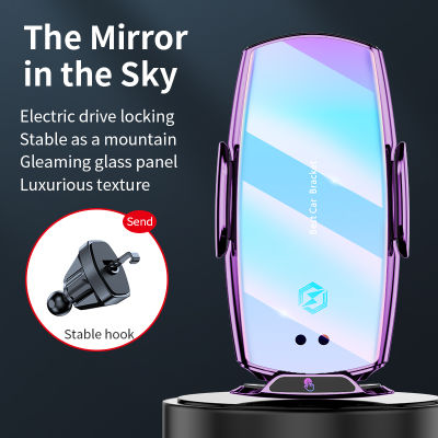 Infrared Sensor Car Charger Holder Fast Wireless Charge Mount Qi Charger for iphone 12 11 8 Plus for Huawei P40