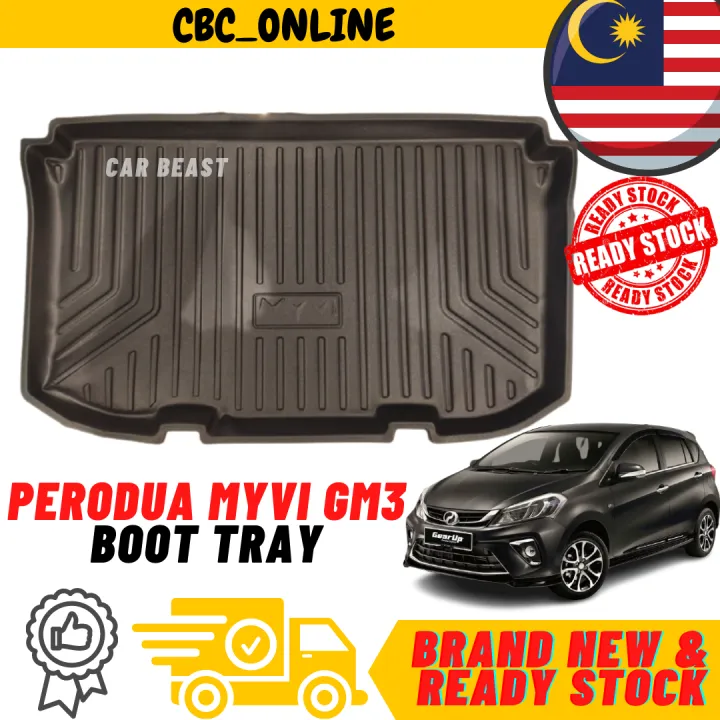 🔥PERODUA MYVI Gen3 GM3🔥PCT OEM BOOT TRAY /LUGGAGE TRAY Non Slip Rear