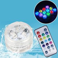 ▽ 20key Remote Control RGB Submersible Light IP68 Battery Operated Underwater Night Lamp Vase Bowl Swim Pool Outdoor Garden Party