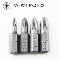 10pcs 1/4" 6.35mm PZ0 PZ1 PZ2 PZ3 Hex Pozi Screwdriver Bits 25mm Sliver Hex Electric Power Tools Kit Set Drills  Drivers