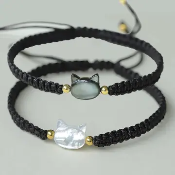 Buy Aesthetic Black, White and Pink Beaded Bracelets Online – The Jewelbox