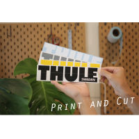 Sticker สติ๊กเกอร์ ลาย THULE งานไดคัท มีหลายสี หลายขนาดให้เลือก สติ๊กเกอร์ติดได้ทุกที่