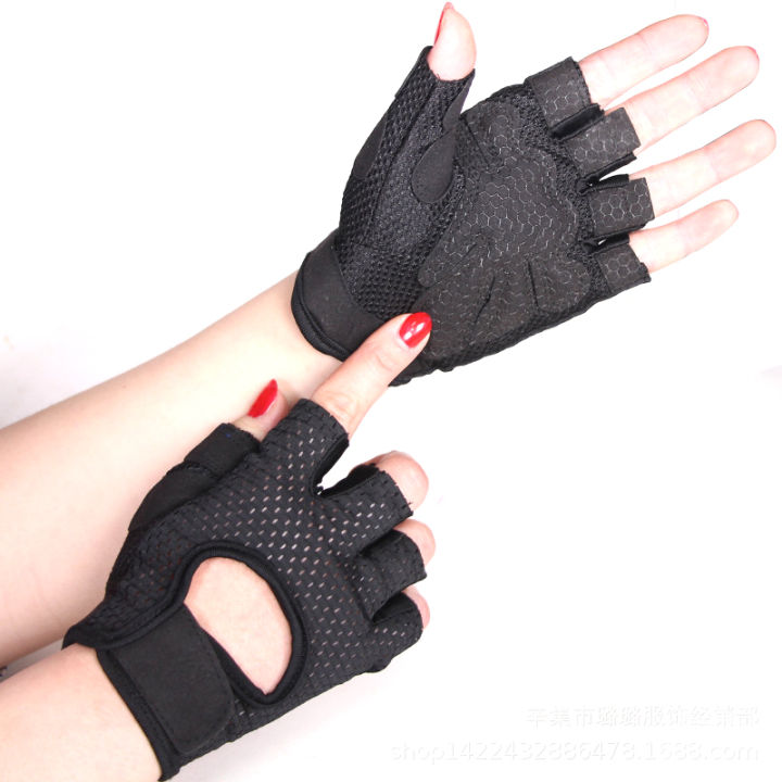 ถุงมือฟิตเนส-ถุงมือออกกำลังกาย-fitness-glove-weight-lifting-gloves-black-riding-glove-bodybuilding