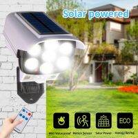 Outdoor Solar Lights Motion Sensor Dummy Camera 77 LEDs Spotlight Waterproof Wall Street Lamp for Home Yard Solar Garden Light