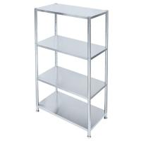 โปรโมชัน ชั้นวางของ 4 ชั้น QLINE สแตนเลส 4-TIER SHELVING UNIT QLINE MS-706 STAINLESS STEEL สินค้าโปรโมชั่น เฟอร์นิเจอร์อเนกประสงค์ ชั้นวางของ ราคาถูก