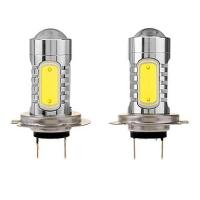 LED หลอดไฟ รถยนต์ H7 COB 5 LED Daylight (2 ชิ้น)