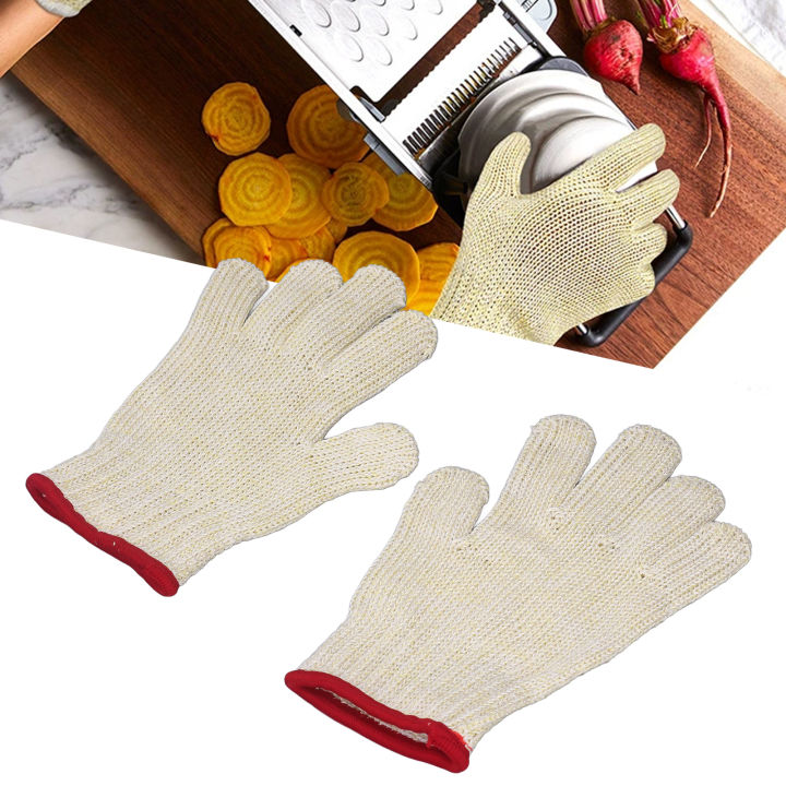 ถุงมือตัดทนทานถุงมือป้องกันตัดไฟเบอร์-hppe-ใช้งานสะดวกทนทานสำหรับการแปรรูปเครื่องจักรสำหรับการทำอาหารในครัว