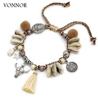 【CW】✒  Anklets for Boho Foot Jewelry Beach Barefoot Sandals Ankle on Leg Female Tassel Accessories