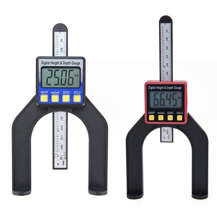 Digital Depth Gauge LCD Height Gauges Calipers Woodworking Measuring